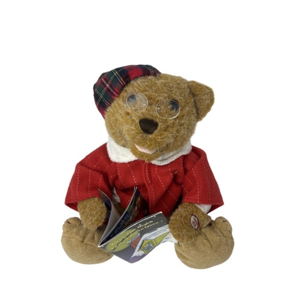 Vintage Beverly Hills Story Time Teddy Bear "Twas The Night Before‎ Christmas"